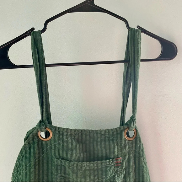 BDG Sadie Linen-Blend Dungarees Playsuit size large - Picture 15 of 16